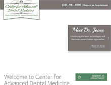 Tablet Screenshot of centerforadvanceddental.net